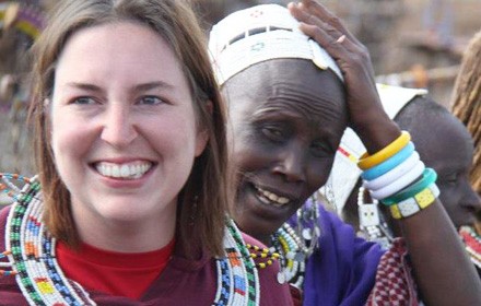 Heather Findlay in Africa