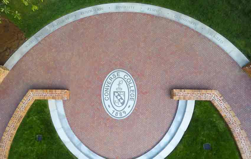 Overhead view of Converse seal