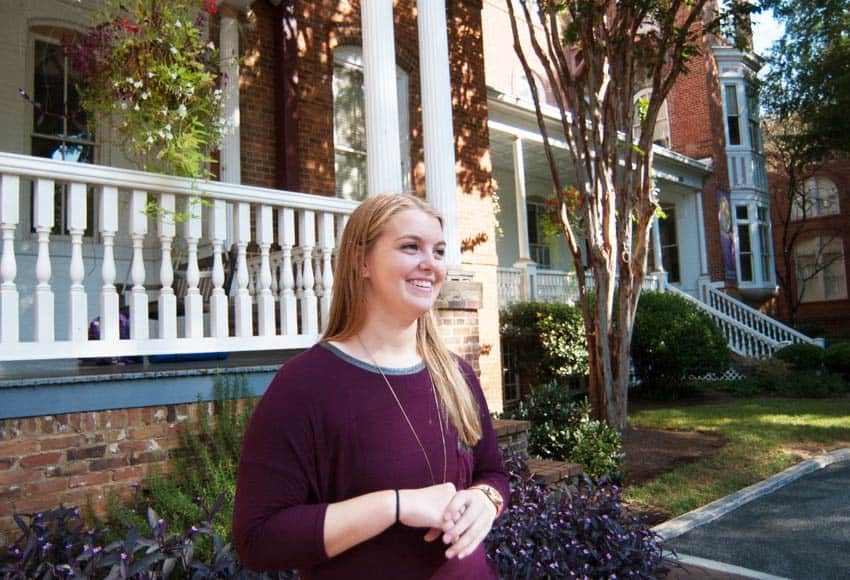 Deaf Education major Maeve McGannon