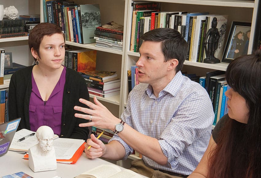 Philosophy professor Kevin DeLapp