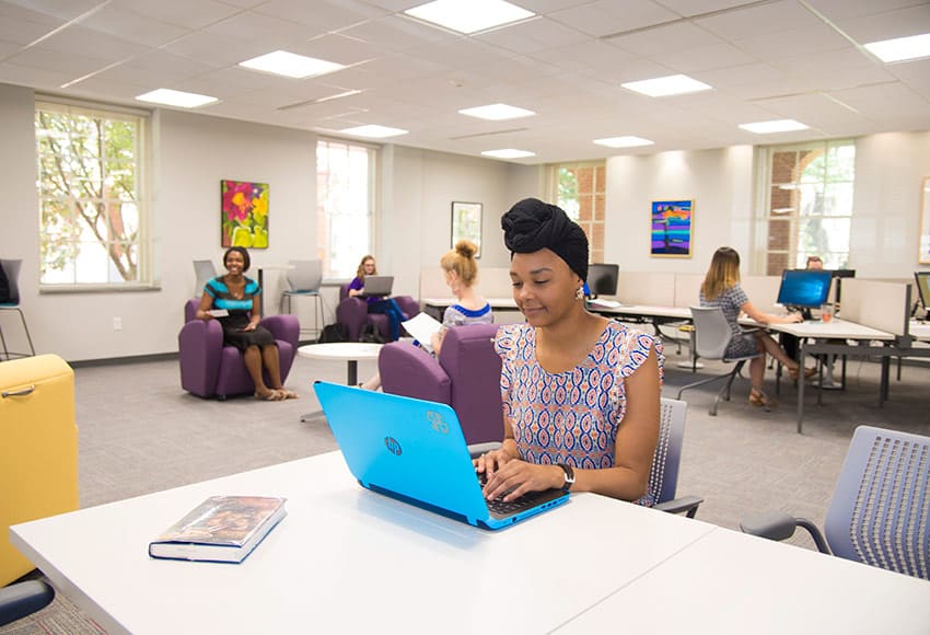 mickel library after renovations