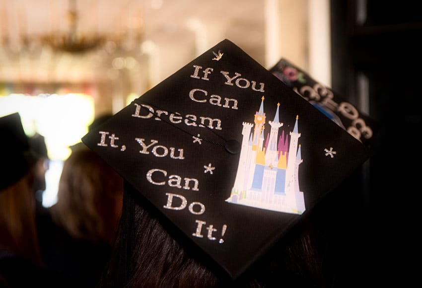 Decorated graduation cap
