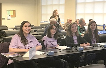 converse students play math Jeopardy