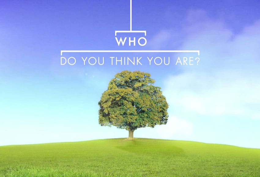Image of promo poster for TV show "Who Do You Think You Are?"