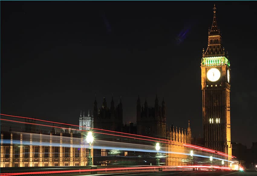 Photo of London at night