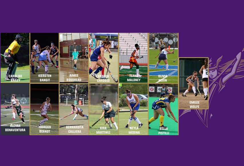 Photos of new field hockey recruits
