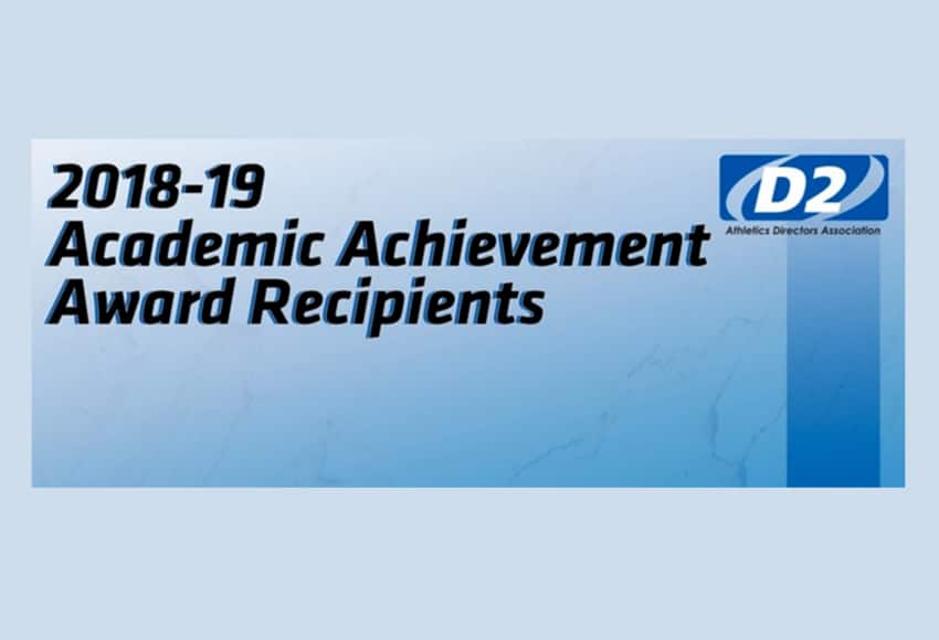 2018-19 Division 2 Athletics Directors Association (D2 ADA) Academic Achievement Award logo