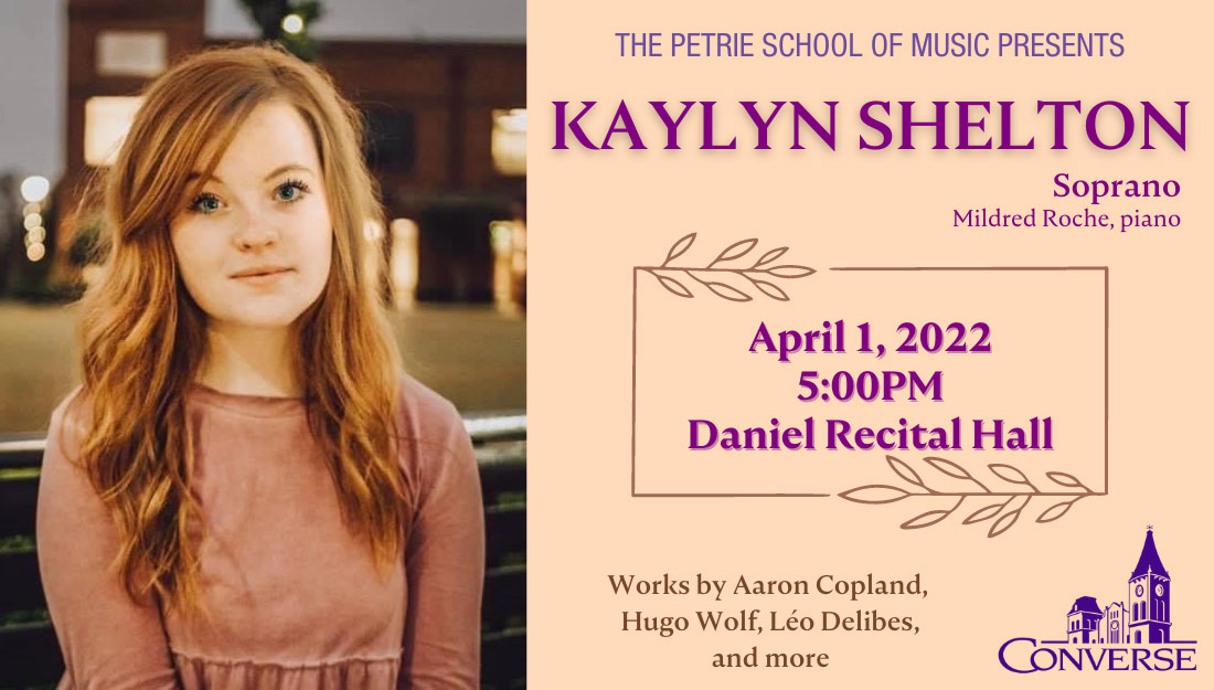 Kaylyn Shelton soprano Converse music program