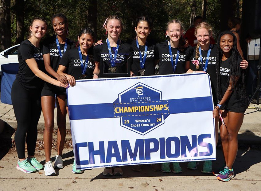 2023-2024 Converse Women's Cross Country team