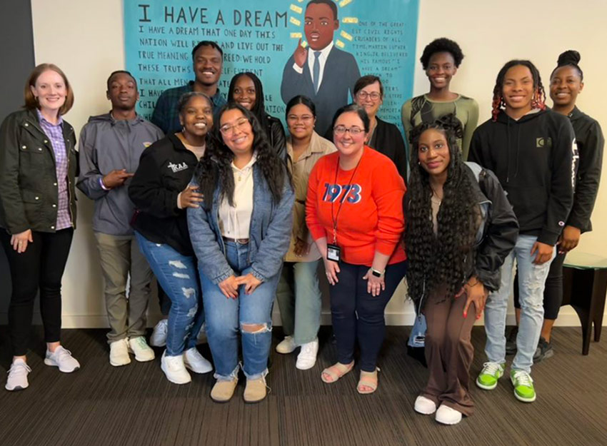 Group photo of Converse students in Memphis