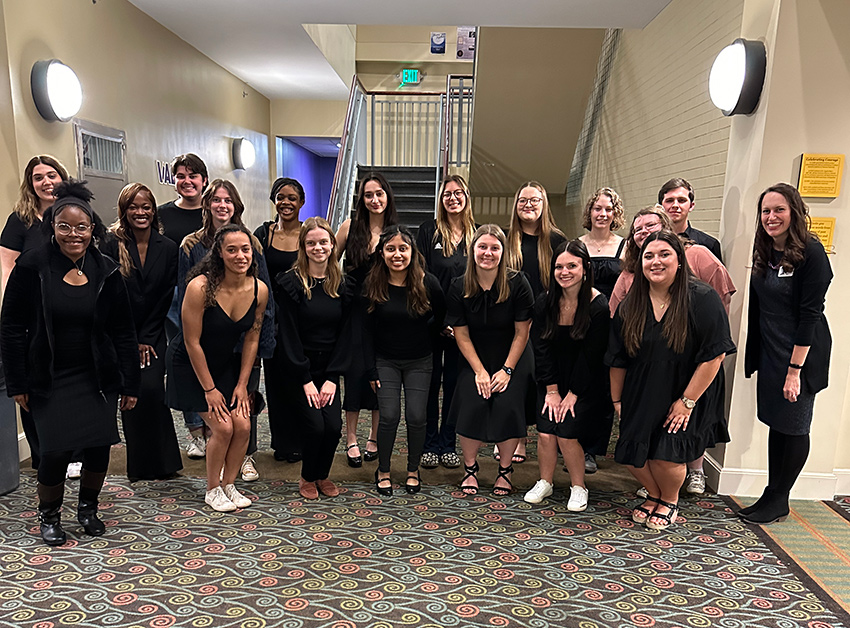 Dr. Angela Elder with her 2023 African American history class
