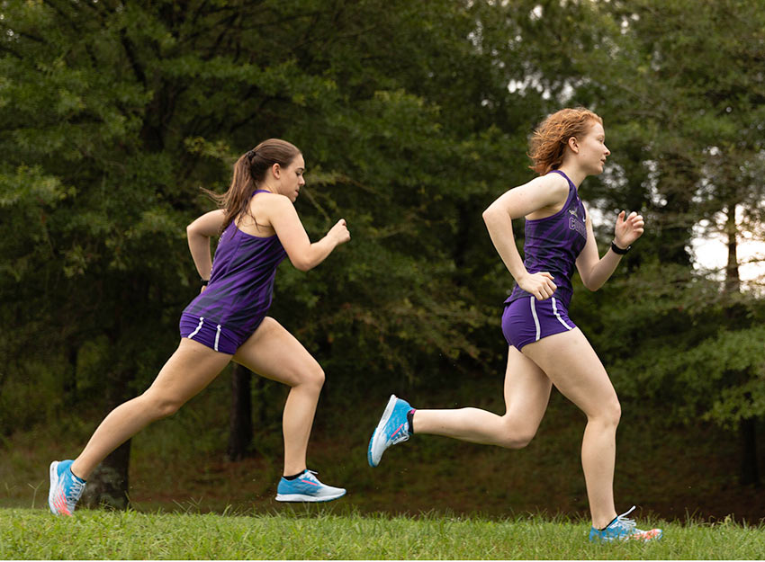 Converse cross country athletes running
