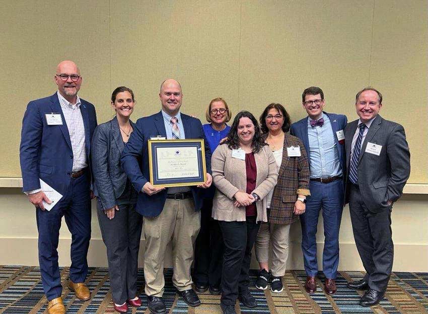 Converse faculty attend the teaching excellence awards event