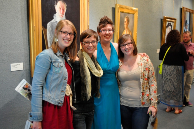 Bailey and friends at her gallery talk Bailey and friends at her gallery talk